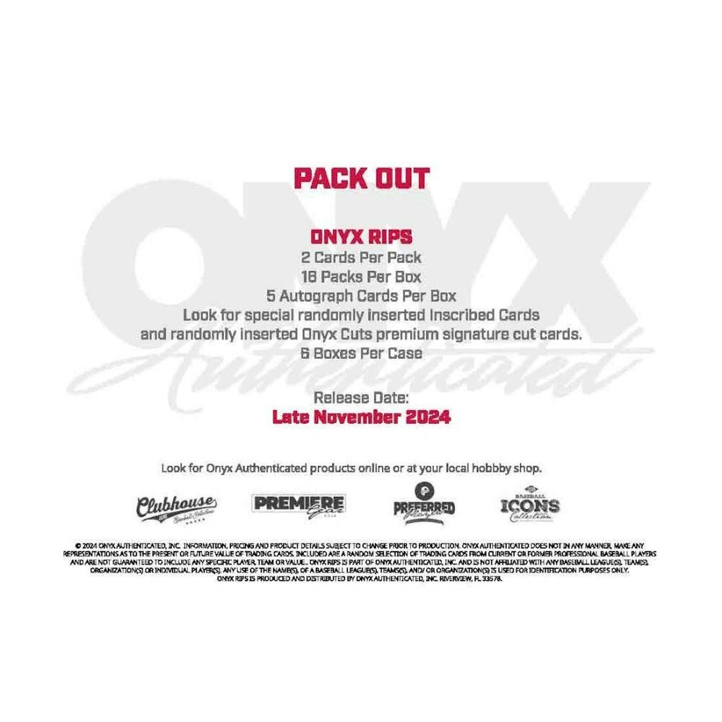 2024 Onyx Rips Baseball Hobby - Columbia Hobby - Sports Card Boxes - Toploaders - Card Savers