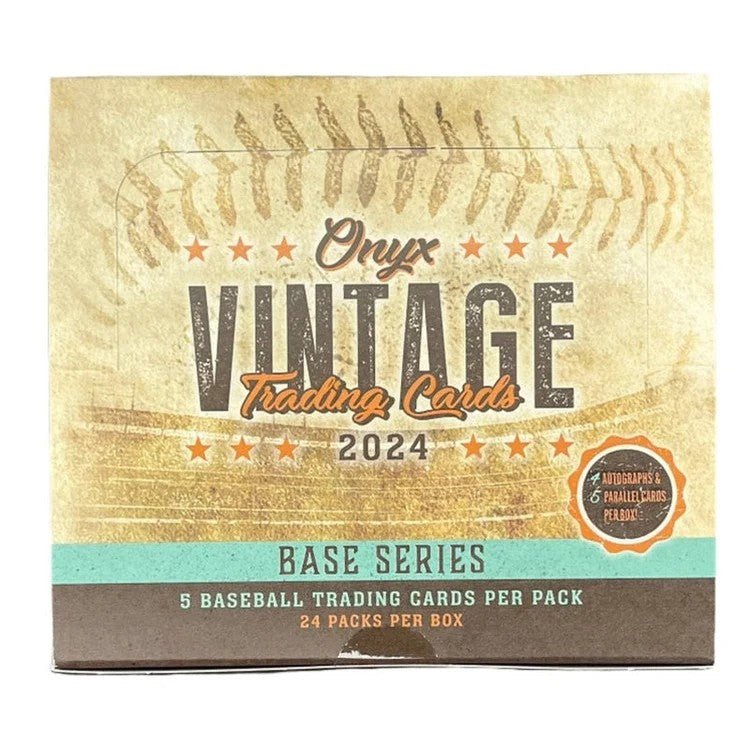 2024 Onyx Vintage Base Series Baseball Hobby Box - Columbia Hobby - Sports Card Boxes - Toploaders - Card Savers