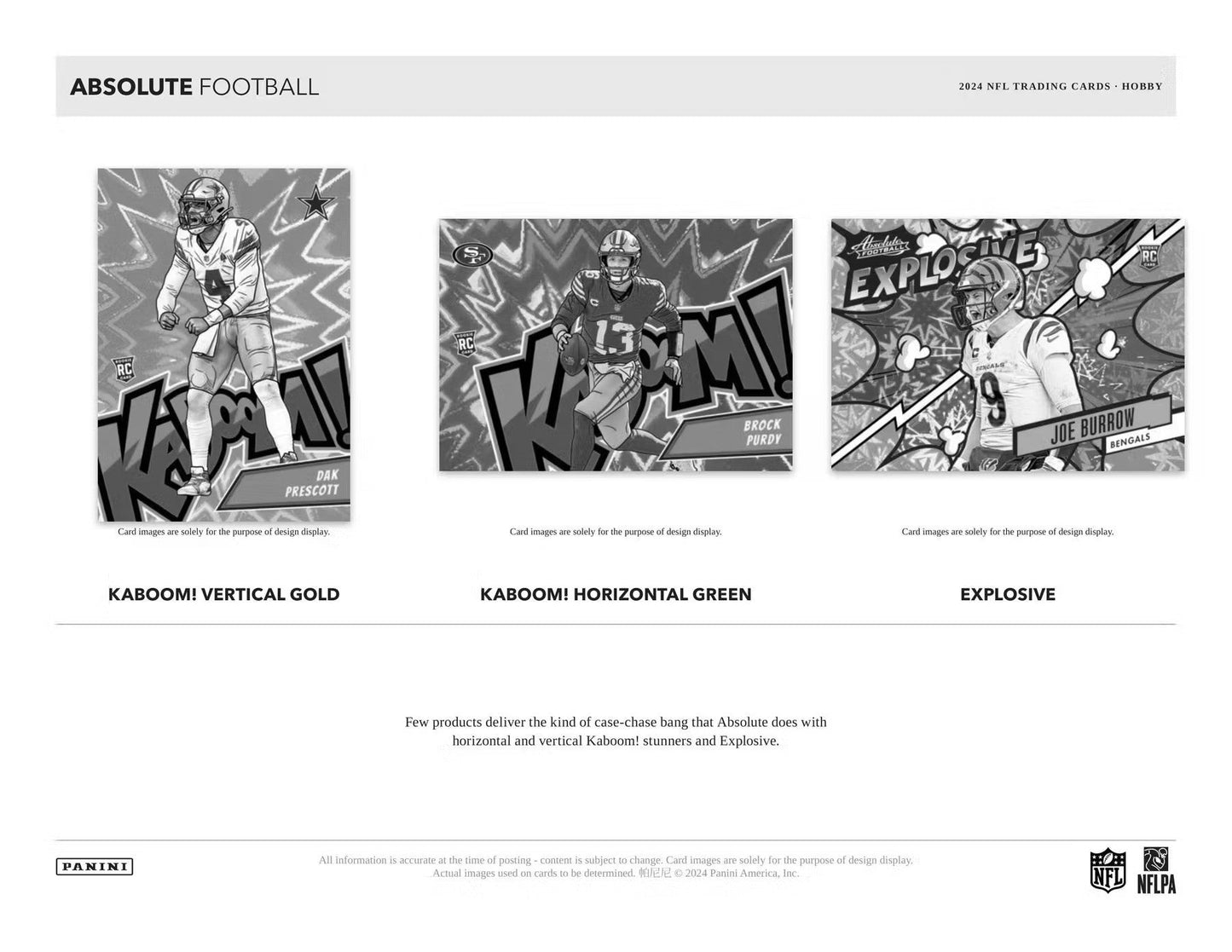 2024 Panini Absolute Football Hobby Box - Columbia Hobby - Sports Card Boxes - Toploaders - Card Savers