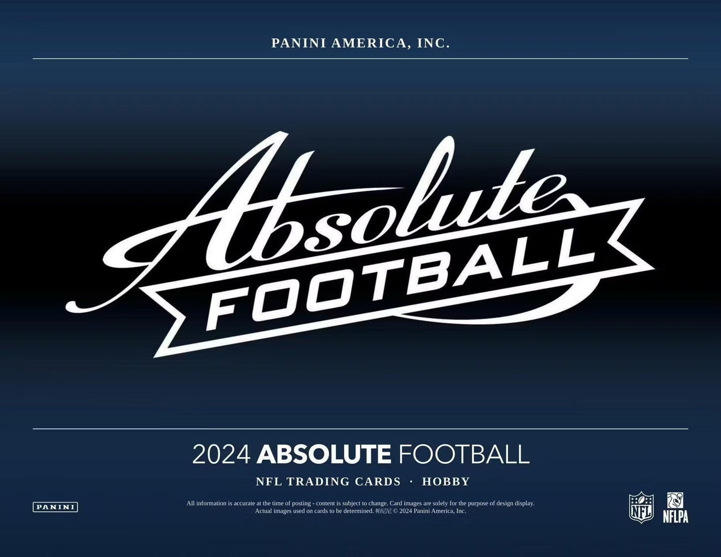 2024 Panini Absolute Football Hobby Box - Columbia Hobby - Sports Card Boxes - Toploaders - Card Savers