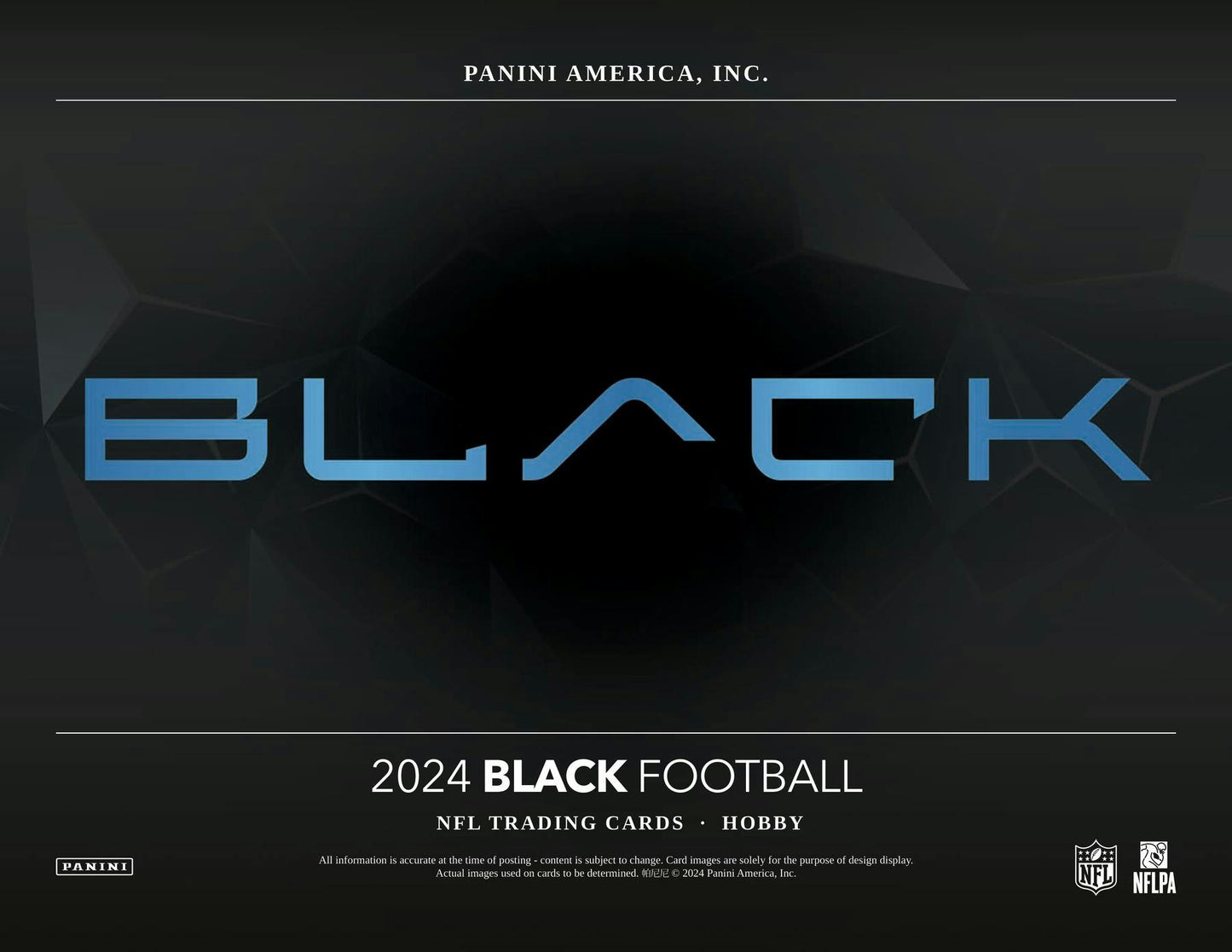 2024 Panini Black Football Hobby Box - Columbia Hobby - Sports Card Boxes - Toploaders - Card Savers