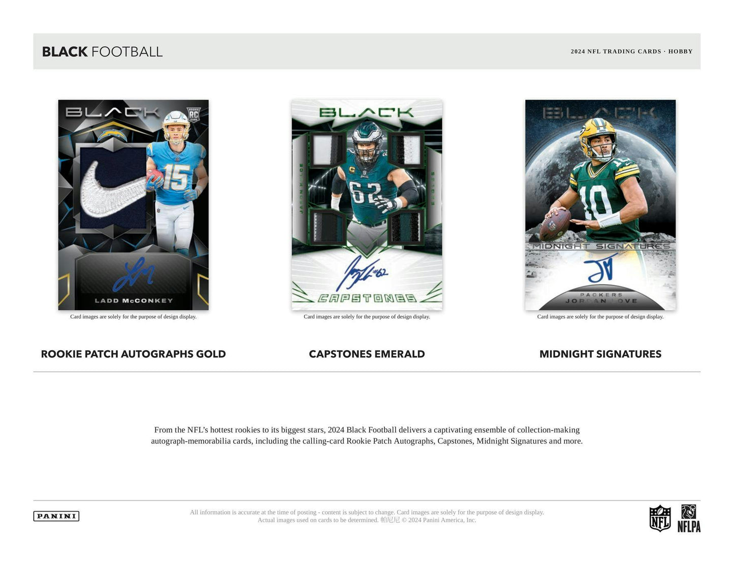 2024 Panini Black Football Hobby Box - Columbia Hobby - Sports Card Boxes - Toploaders - Card Savers