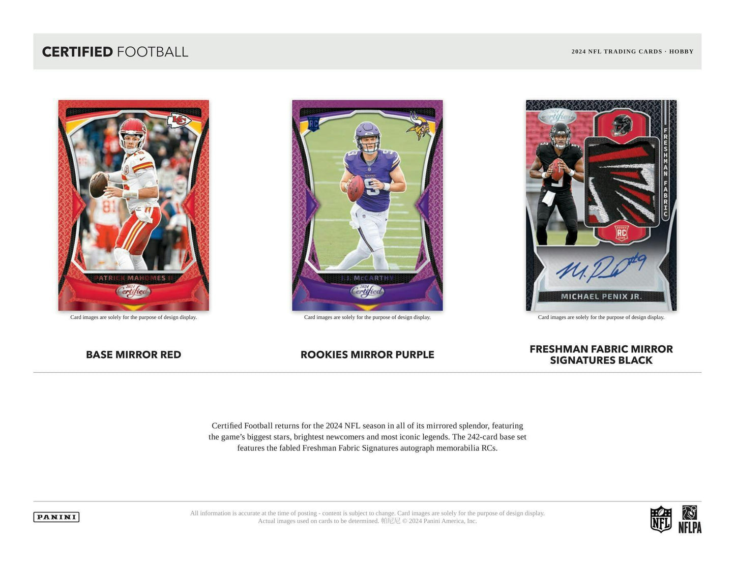 2024 Panini Certified Football Hobby Box - Columbia Hobby - Sports Card Boxes - Toploaders - Card Savers