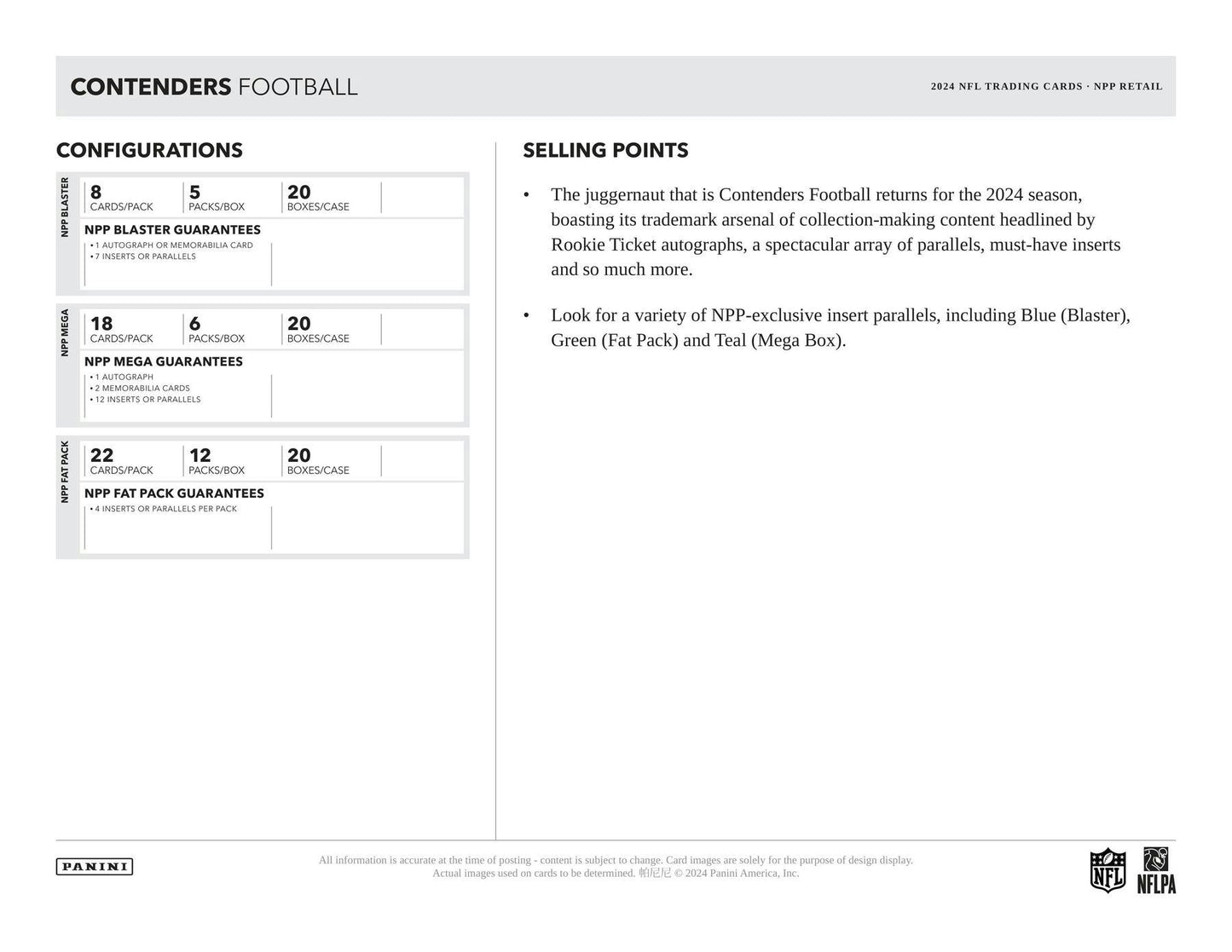 2024 Panini Contenders Football Retail 24 - Pack Box | Columbia Sports Cards & More - Columbia Hobby - Sports Card Boxes - Toploaders - Card Savers