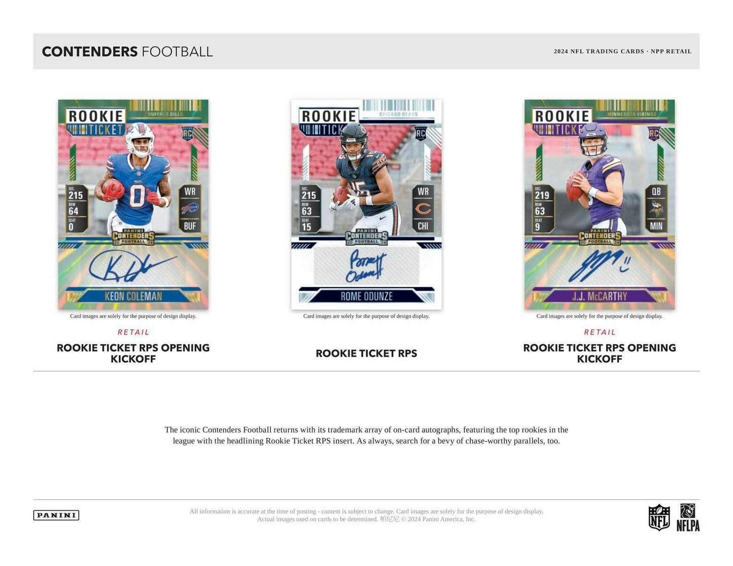 2024 Panini Contenders Football Retail 24 - Pack Box | Columbia Sports Cards & More - Columbia Hobby - Sports Card Boxes - Toploaders - Card Savers