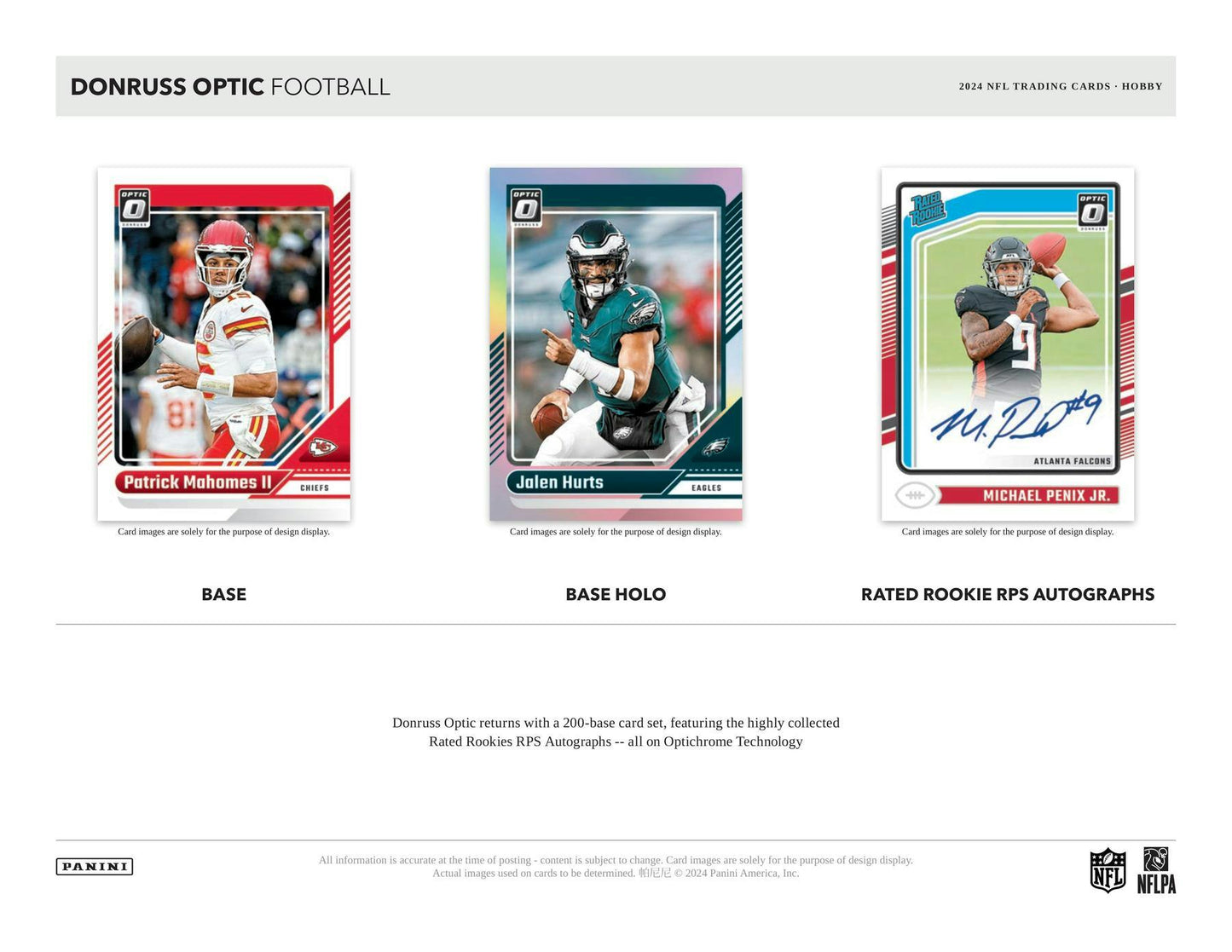2024 Panini Donruss Optic Football Hobby Box - Columbia Hobby - Sports Card Boxes - Toploaders - Card Savers