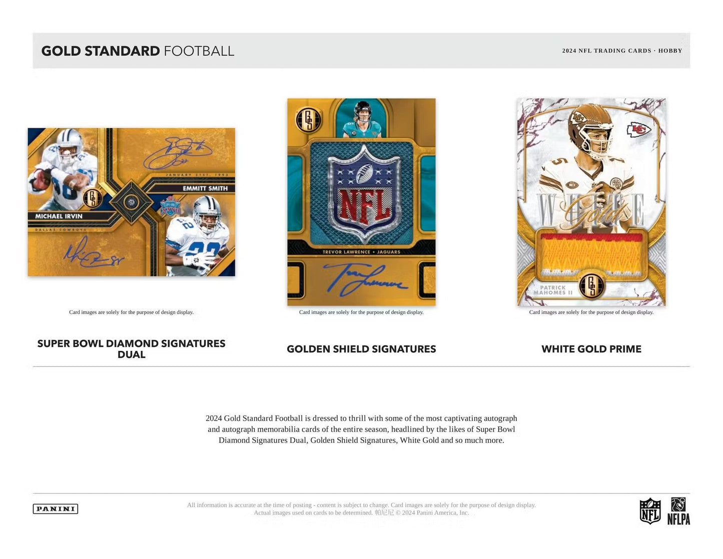 2024 Panini Gold Standard Football Hobby Box - Columbia Hobby - Sports Card Boxes - Toploaders - Card Savers