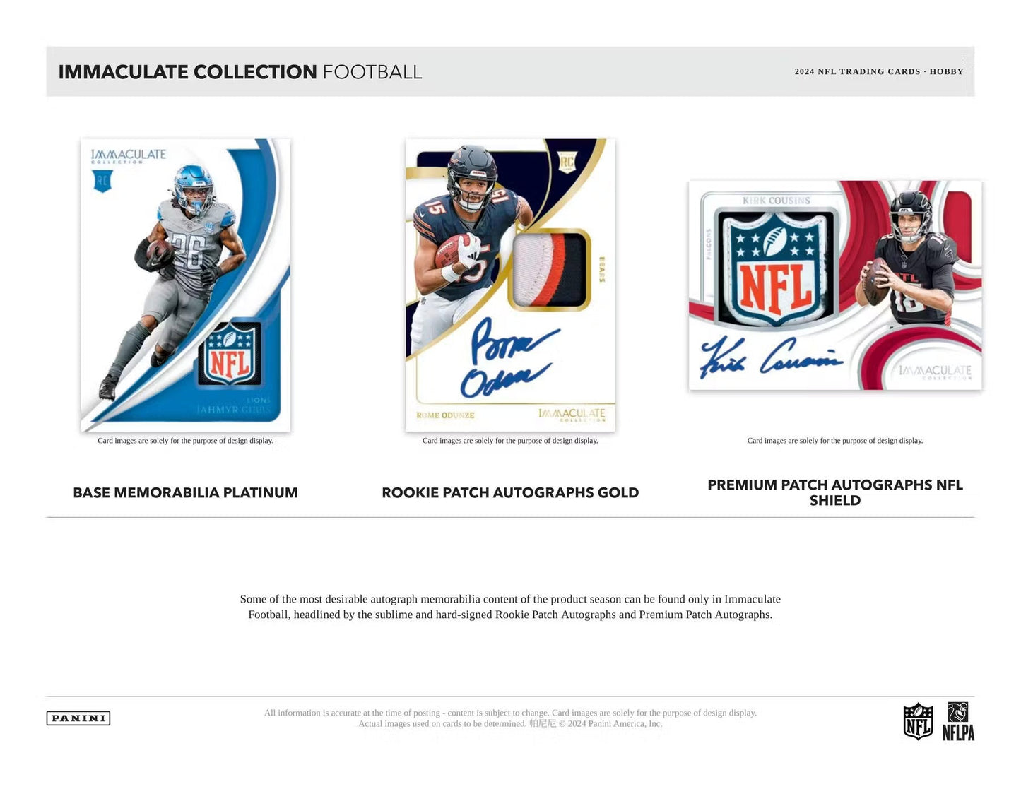 2024 Panini Immaculate Football Hobby Box | Columbia Sports Cards - Columbia Hobby - Sports Card Boxes - Toploaders - Card Savers