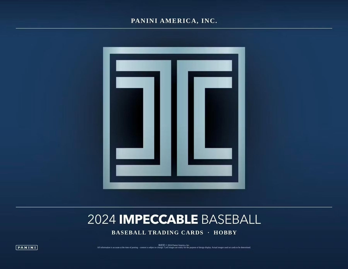 2024 Panini Impeccable Baseball Hobby Box - Columbia Hobby - Sports Card Boxes - Toploaders - Card Savers