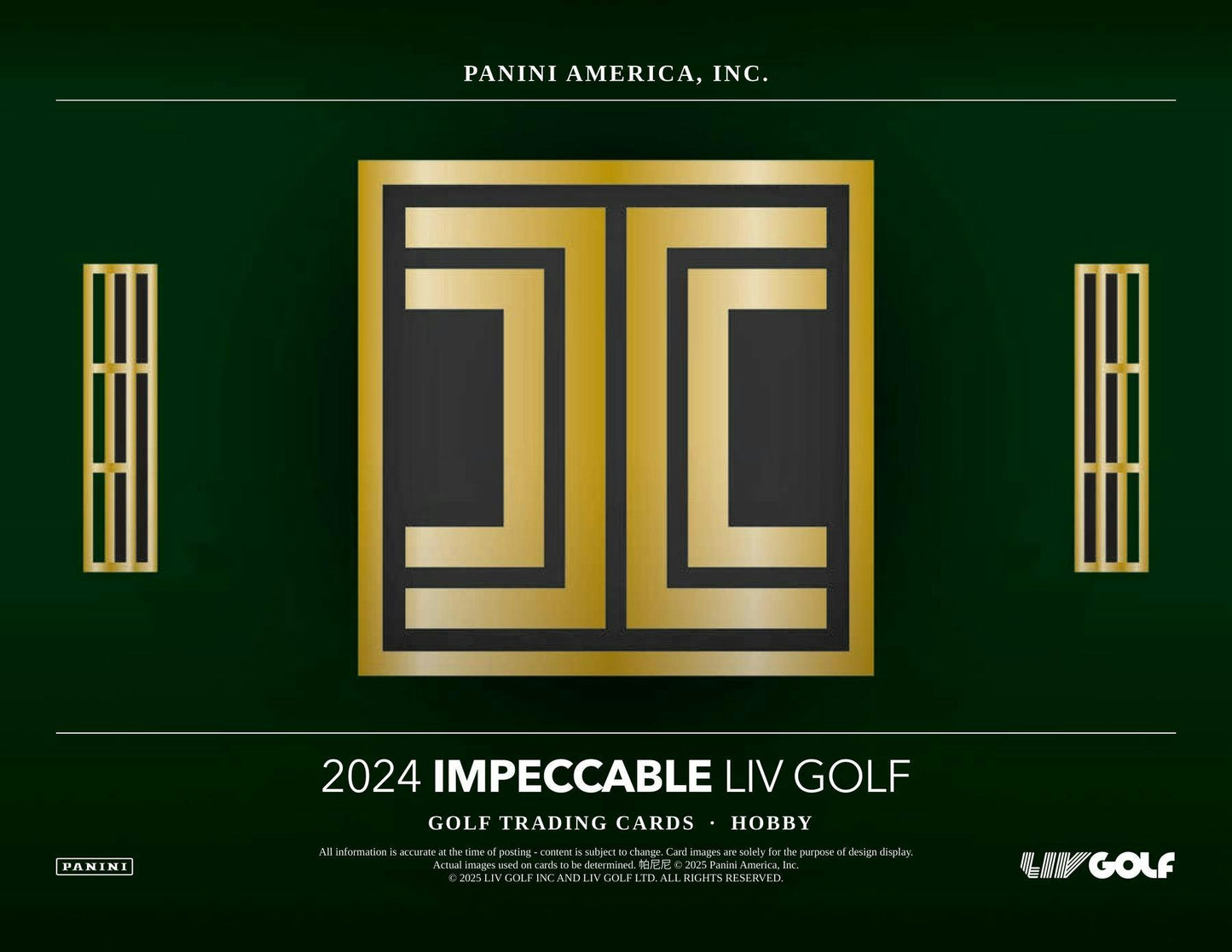 2024 Panini Impeccable LIV Golf Hobby Box - Columbia Hobby - Sports Card Boxes - Toploaders - Card Savers