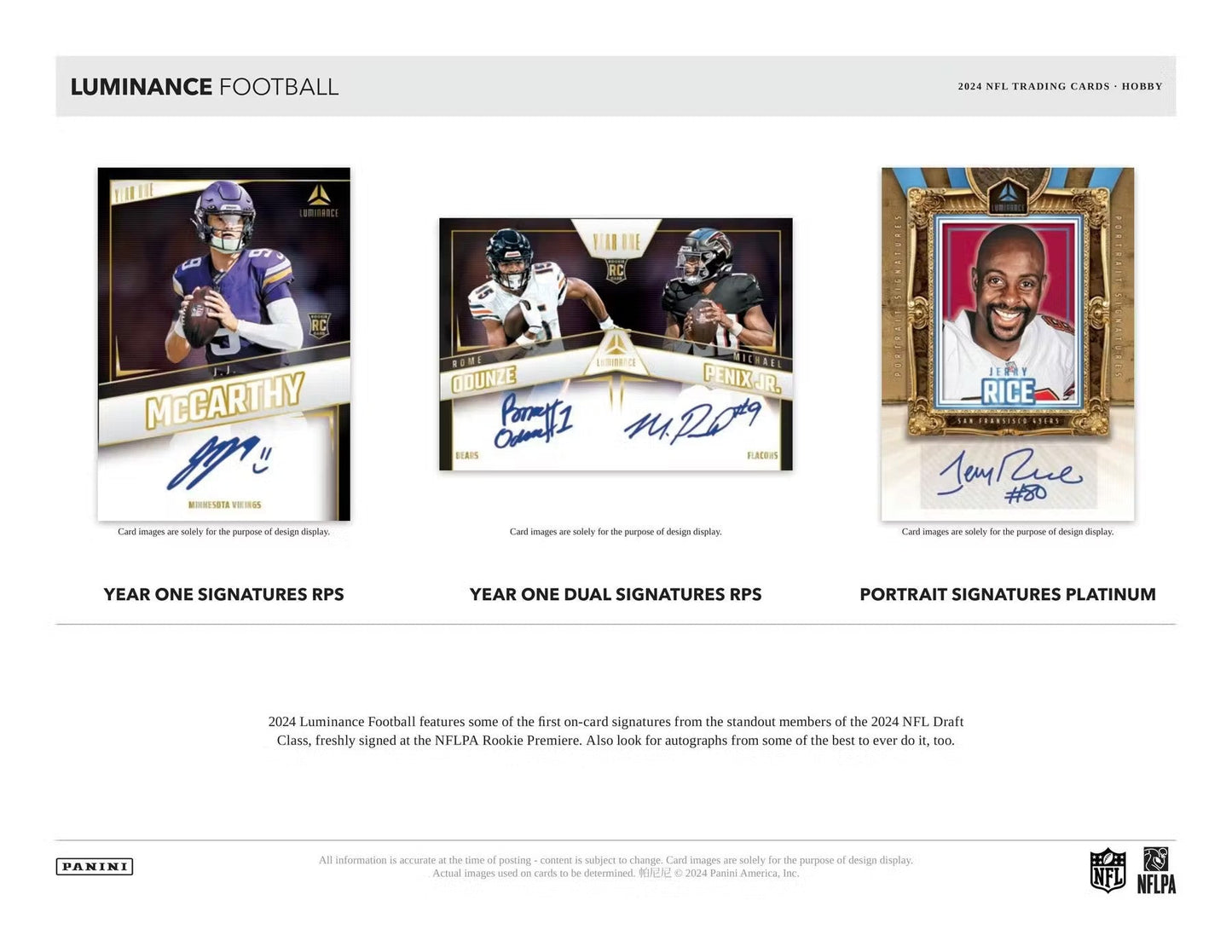 2024 Panini Luminance Football Hobby Box - Columbia Hobby - Sports Card Boxes - Toploaders - Card Savers