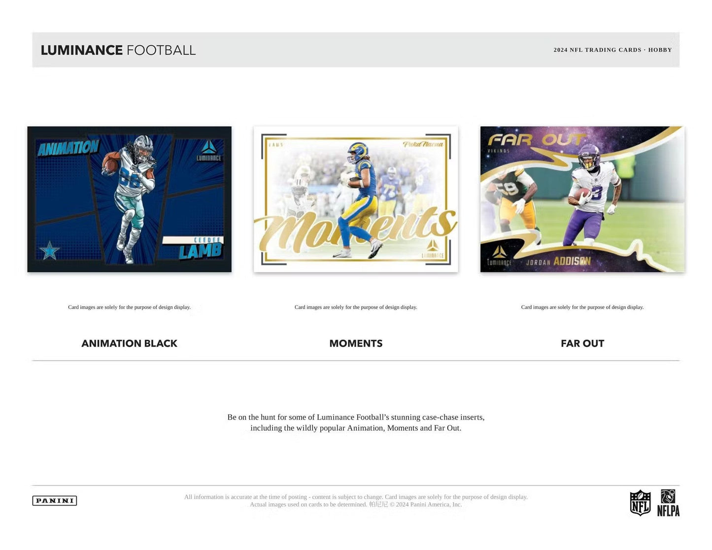 2024 Panini Luminance Football Hobby Box - Columbia Hobby - Sports Card Boxes - Toploaders - Card Savers
