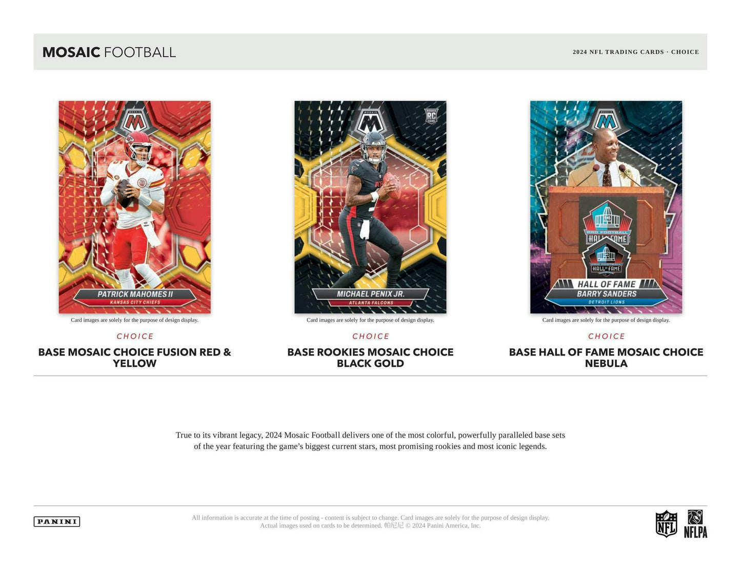 2024 Panini Mosaic Football Choice Box - Columbia Hobby - Sports Card Boxes - Toploaders - Card Savers