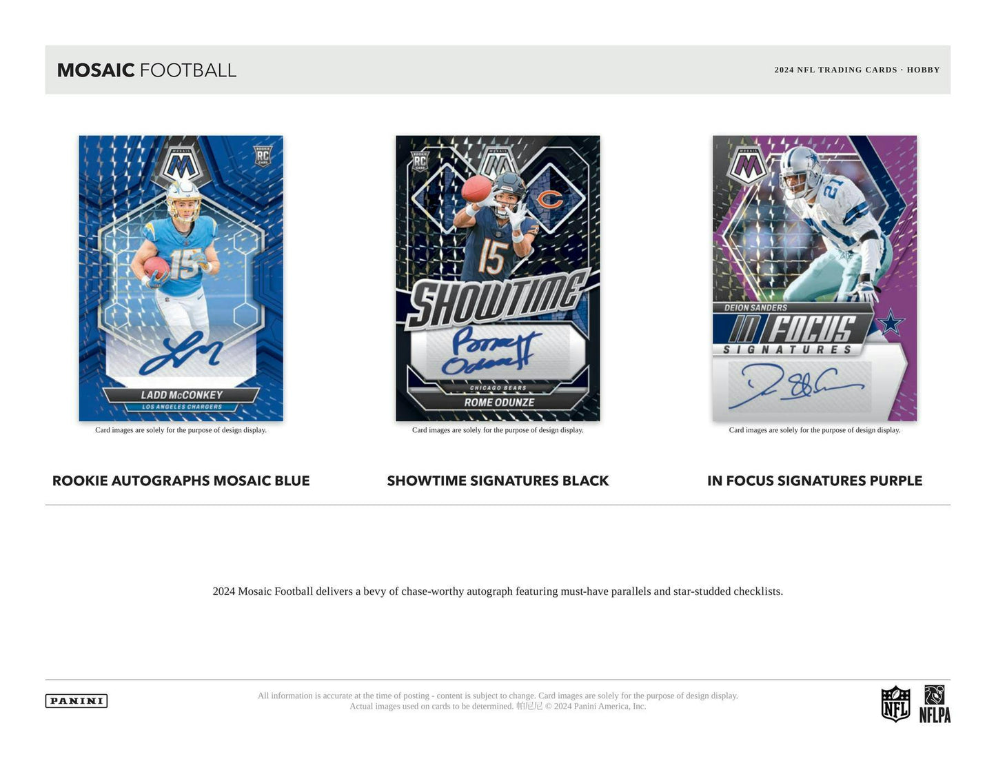 2024 Panini Mosaic Football Hobby Box - Columbia Hobby - Sports Card Boxes - Toploaders - Card Savers