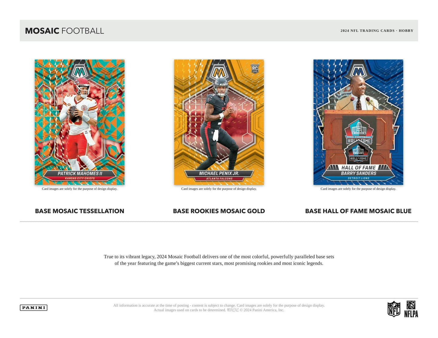 2024 Panini Mosaic Football Hobby Box - Columbia Hobby - Sports Card Boxes - Toploaders - Card Savers