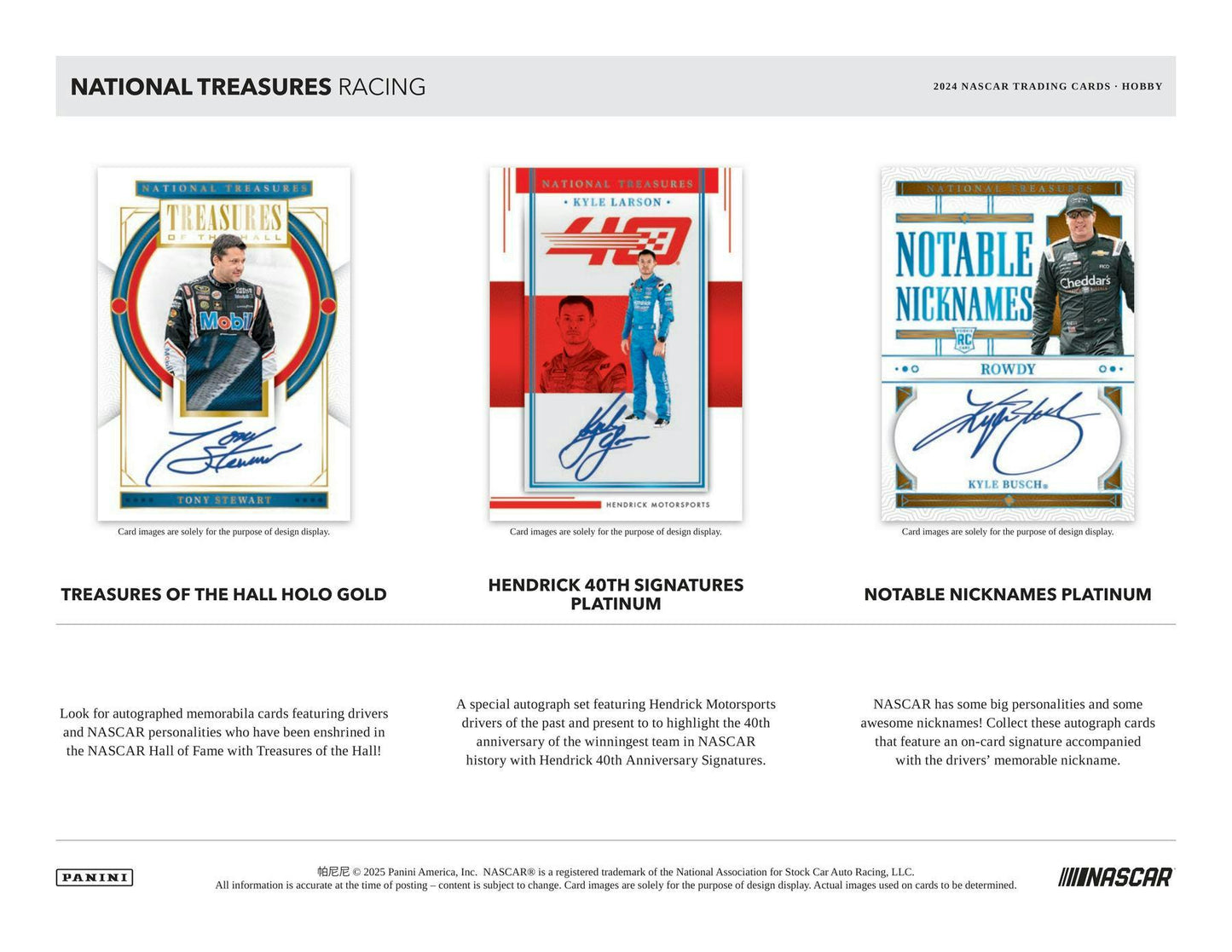 2024 Panini National Treasures Racing Hobby Box - Columbia Hobby - Sports Card Boxes - Toploaders - Card Savers