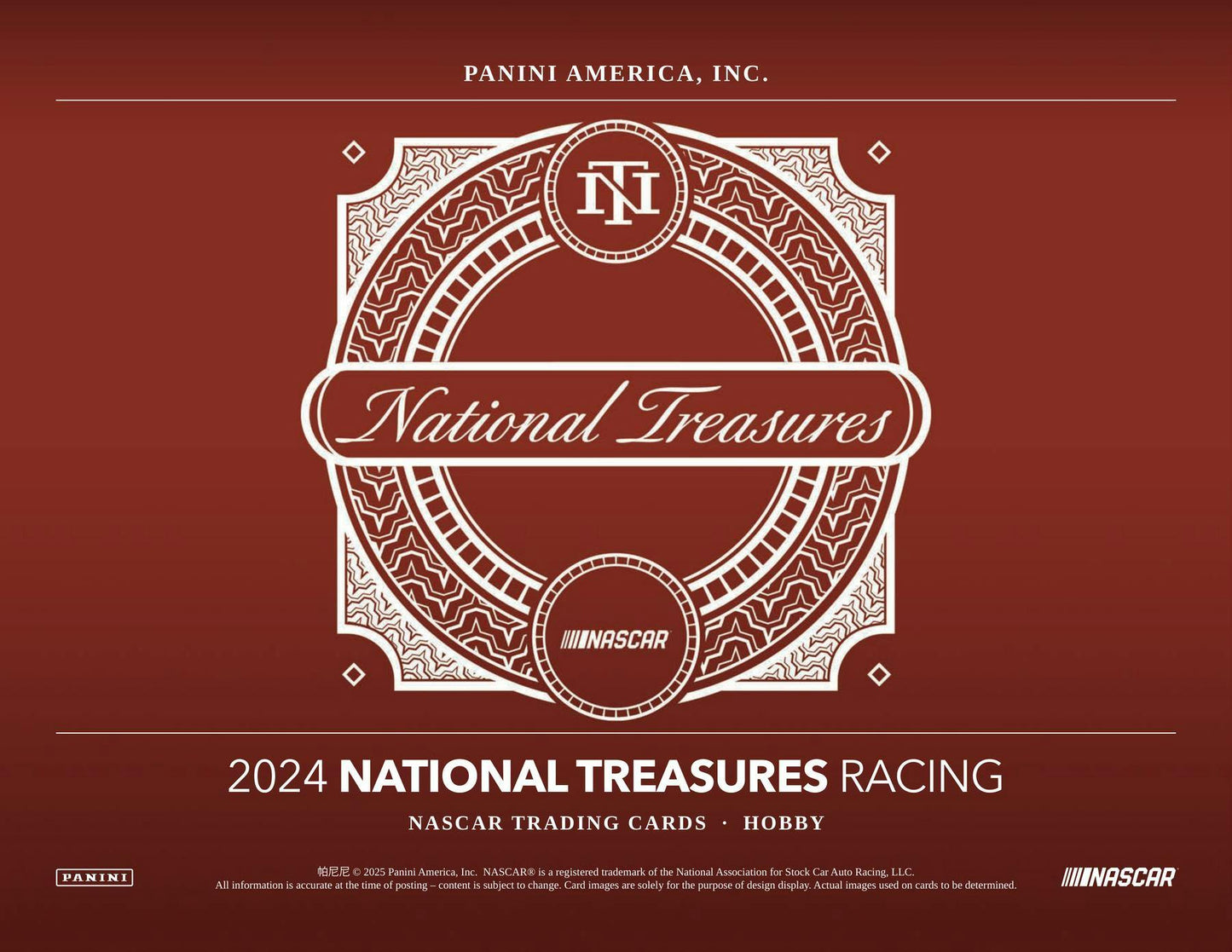 2024 Panini National Treasures Racing Hobby Box - Columbia Hobby - Sports Card Boxes - Toploaders - Card Savers