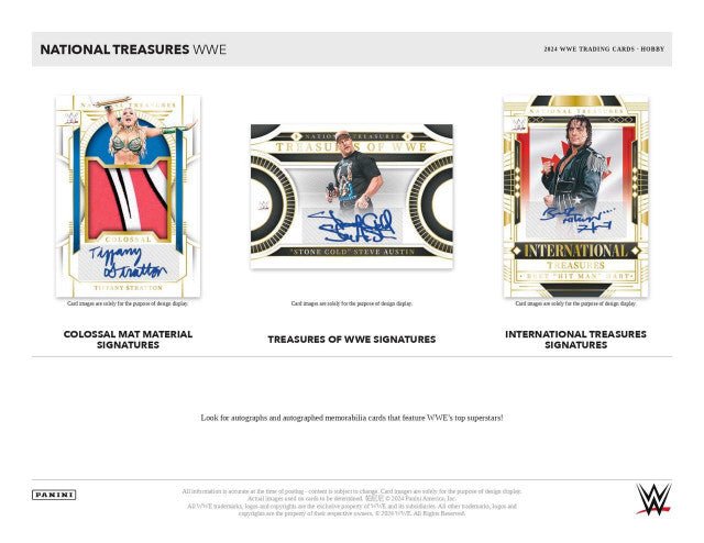 2024 Panini National Treasures WWE Wrestling Hobby Box - Columbia Hobby - Sports Card Boxes - Toploaders - Card Savers