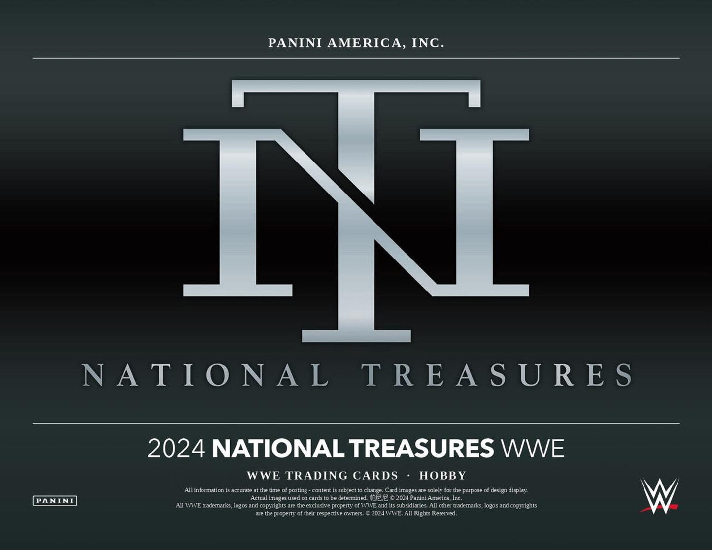2024 Panini National Treasures WWE Wrestling Hobby Box - Columbia Hobby - Sports Card Boxes - Toploaders - Card Savers