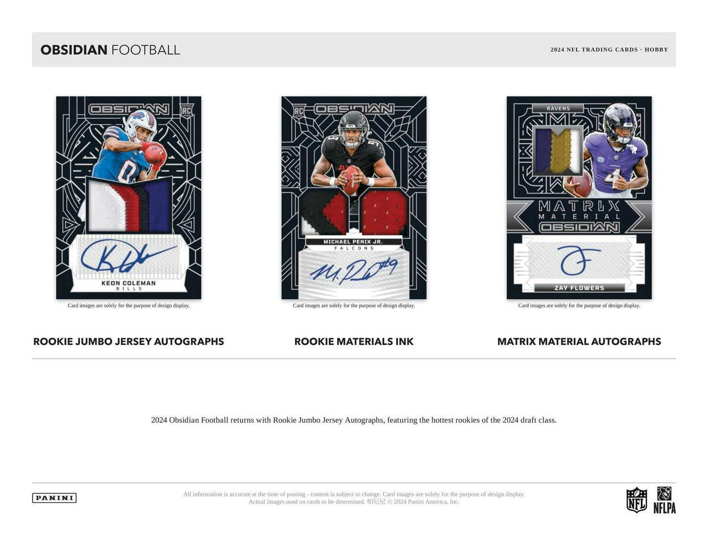 2024 Panini Obsidian Football Hobby Box - Columbia Hobby - Sports Card Boxes - Toploaders - Card Savers