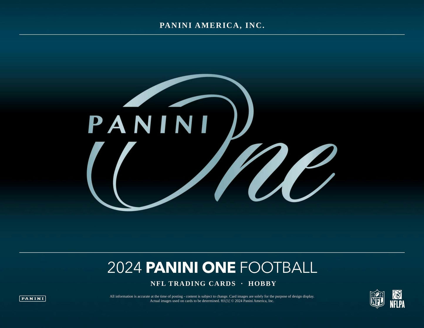 2024 Panini One Football Hobby Box | Columbia Sports Cards - Columbia Hobby - Sports Card Boxes - Toploaders - Card Savers
