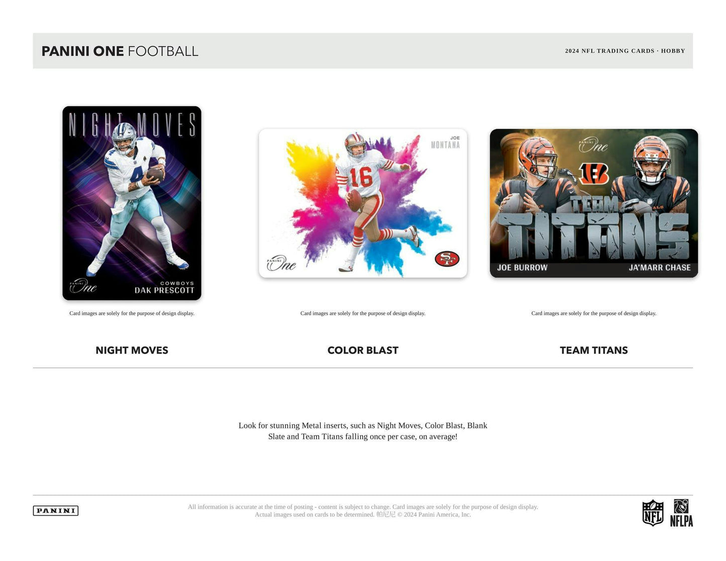 2024 Panini One Football Hobby Box | Columbia Sports Cards - Columbia Hobby - Sports Card Boxes - Toploaders - Card Savers