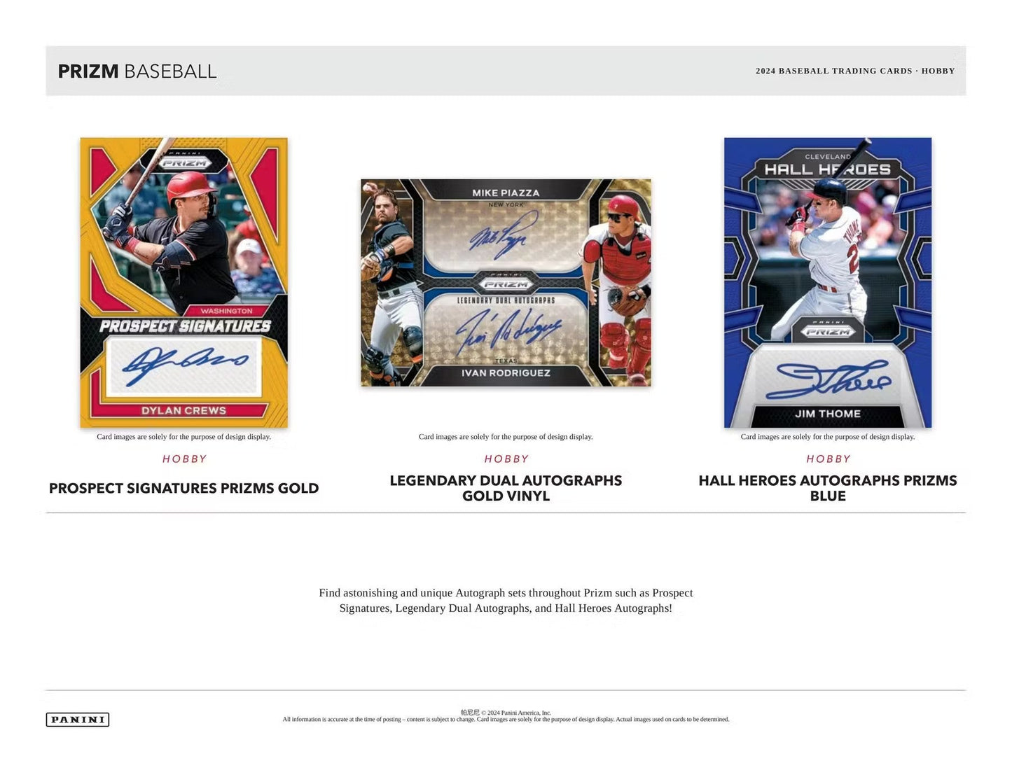 2024 Panini Prizm Baseball Hobby Box - Columbia Hobby - Sports Card Boxes - Toploaders - Card Savers