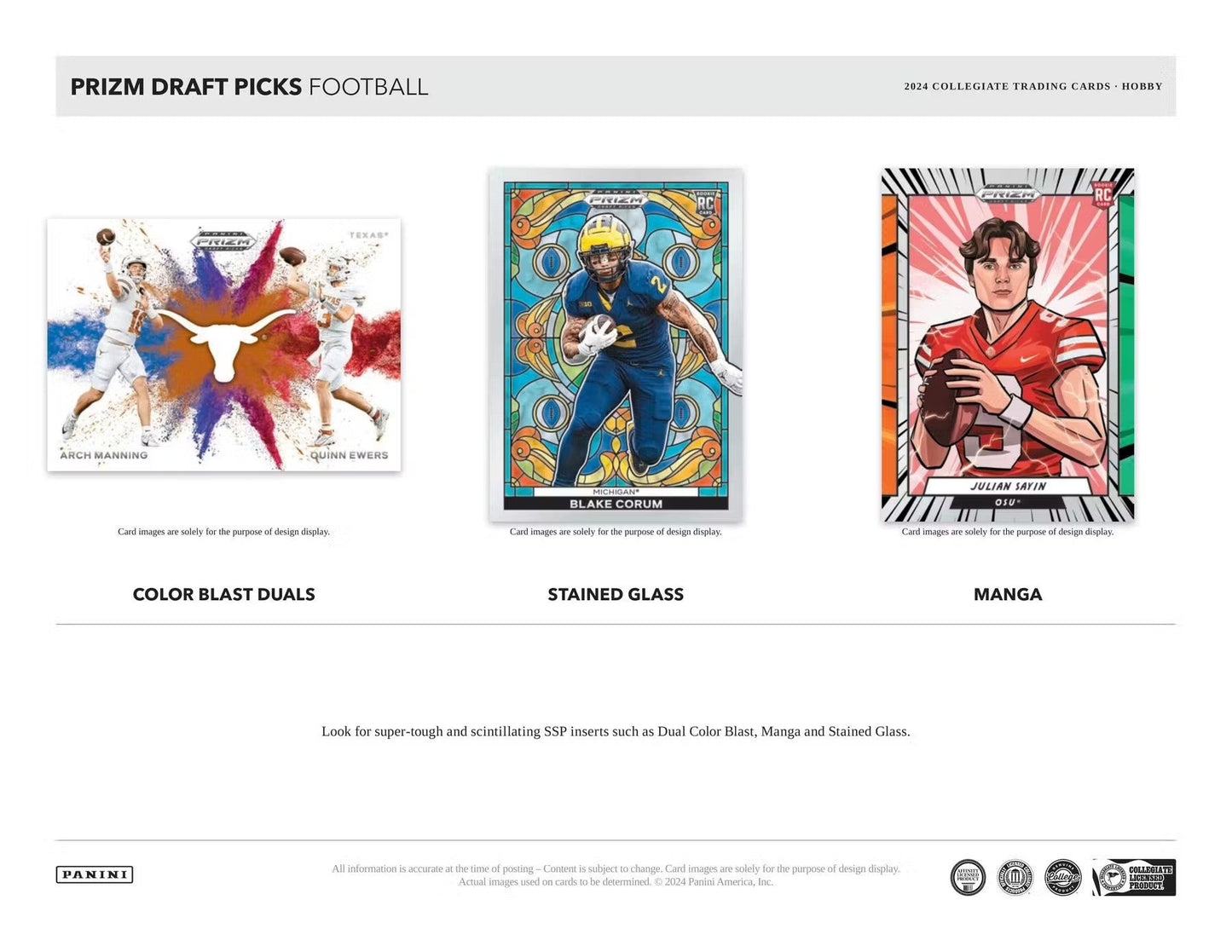 2024 Panini Prizm Draft Picks Football Hobby Box - Columbia Hobby - Sports Card Boxes - Toploaders - Card Savers