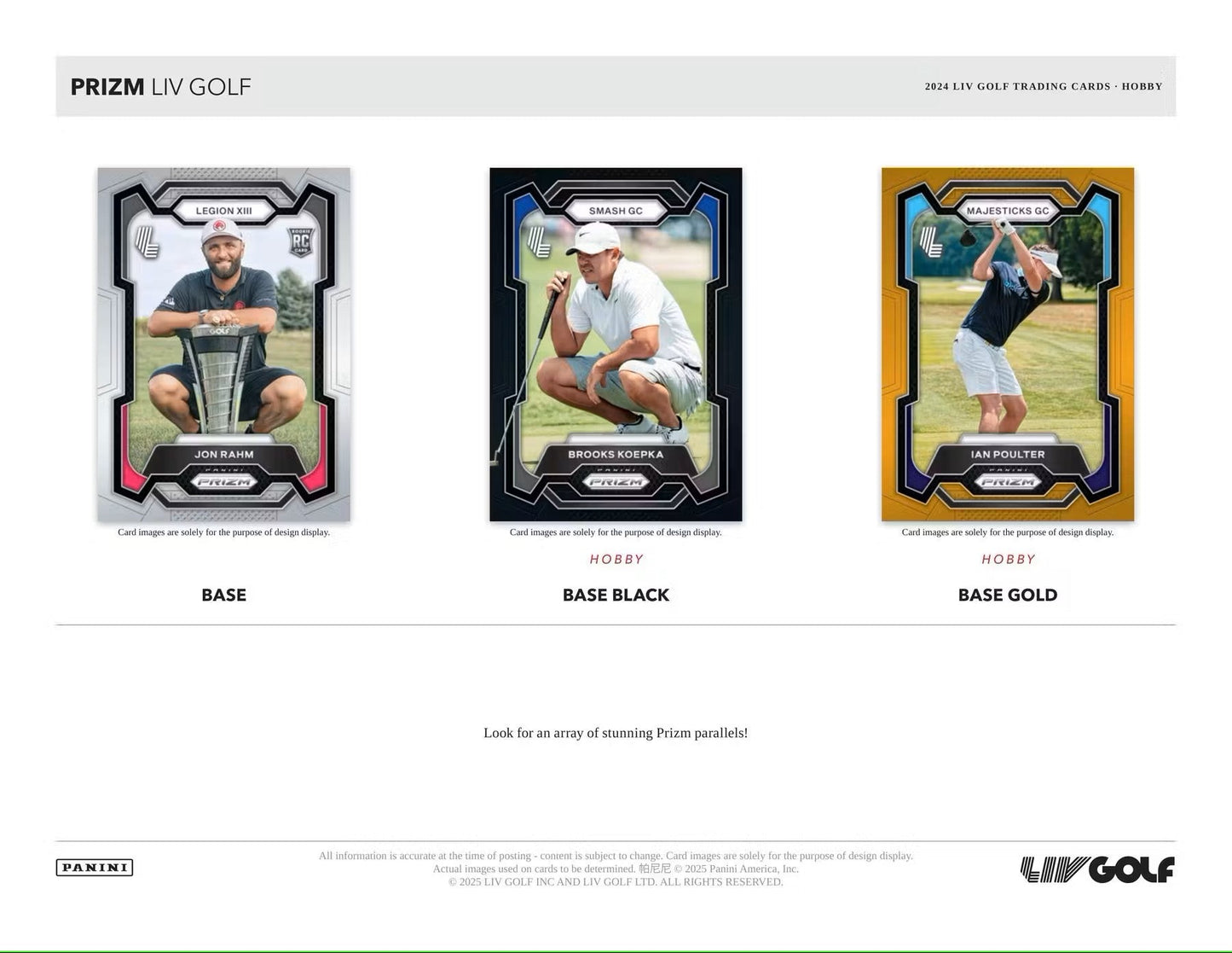 2024 Panini Prizm LIV Golf Hobby Box - Columbia Hobby - Sports Card Boxes - Toploaders - Card Savers