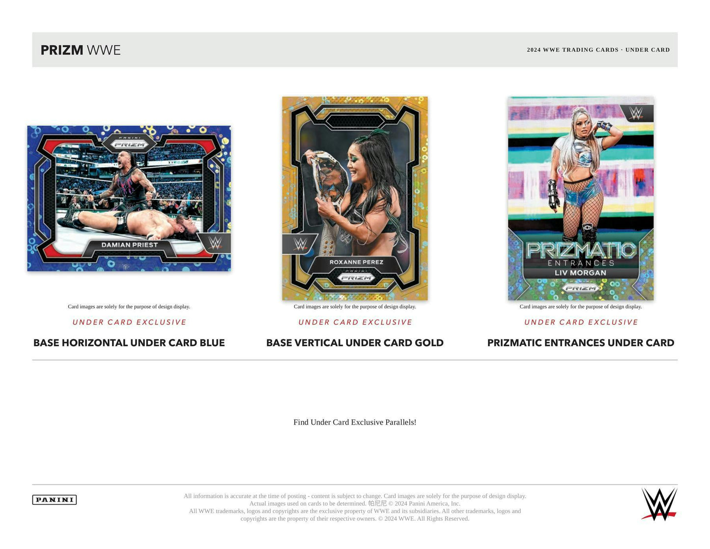 2024 Panini Prizm WWE Wrestling Under Card Box - Columbia Hobby - Sports Card Boxes - Toploaders - Card Savers