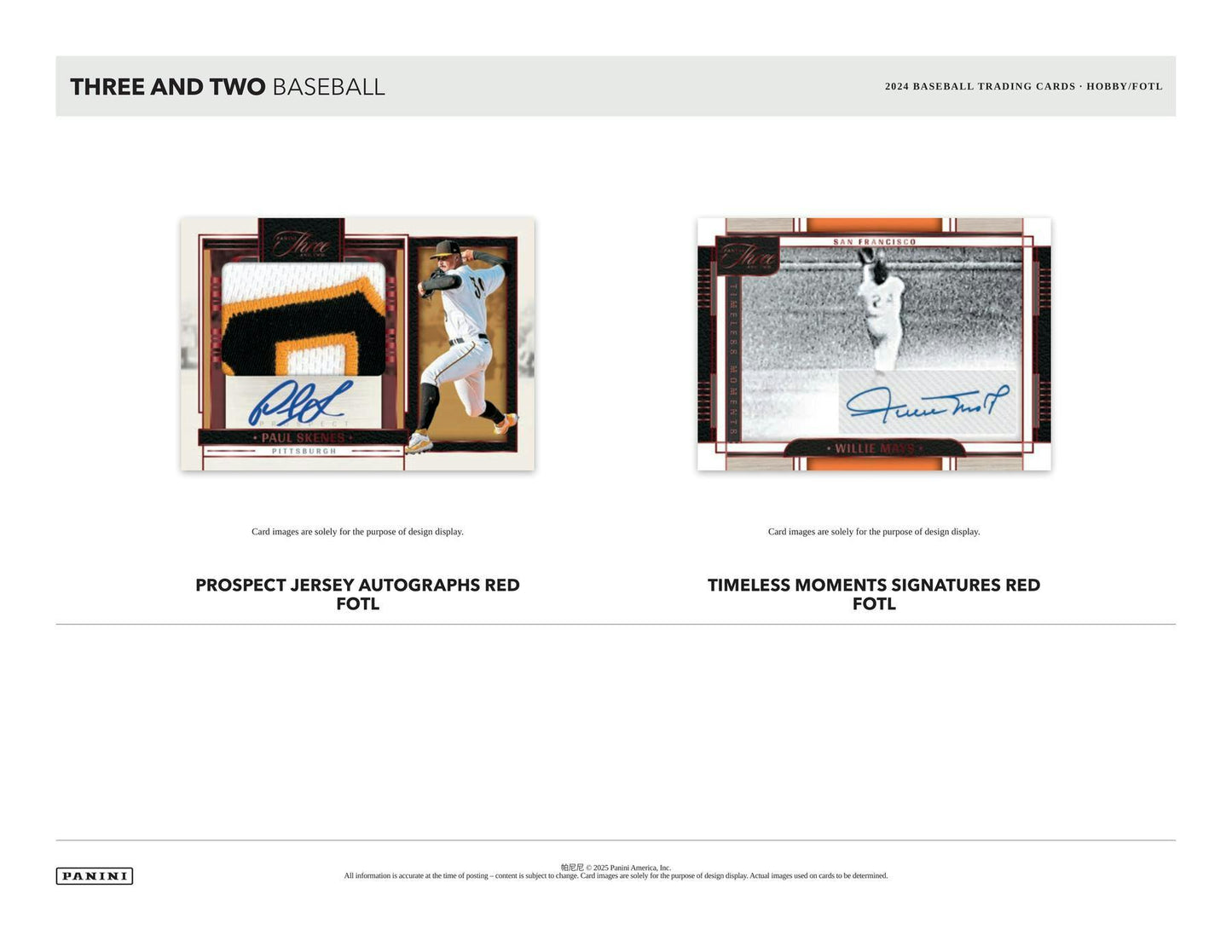 2024 Panini Three and Two Baseball Hobby Box - Columbia Hobby - Sports Card Boxes - Toploaders - Card Savers