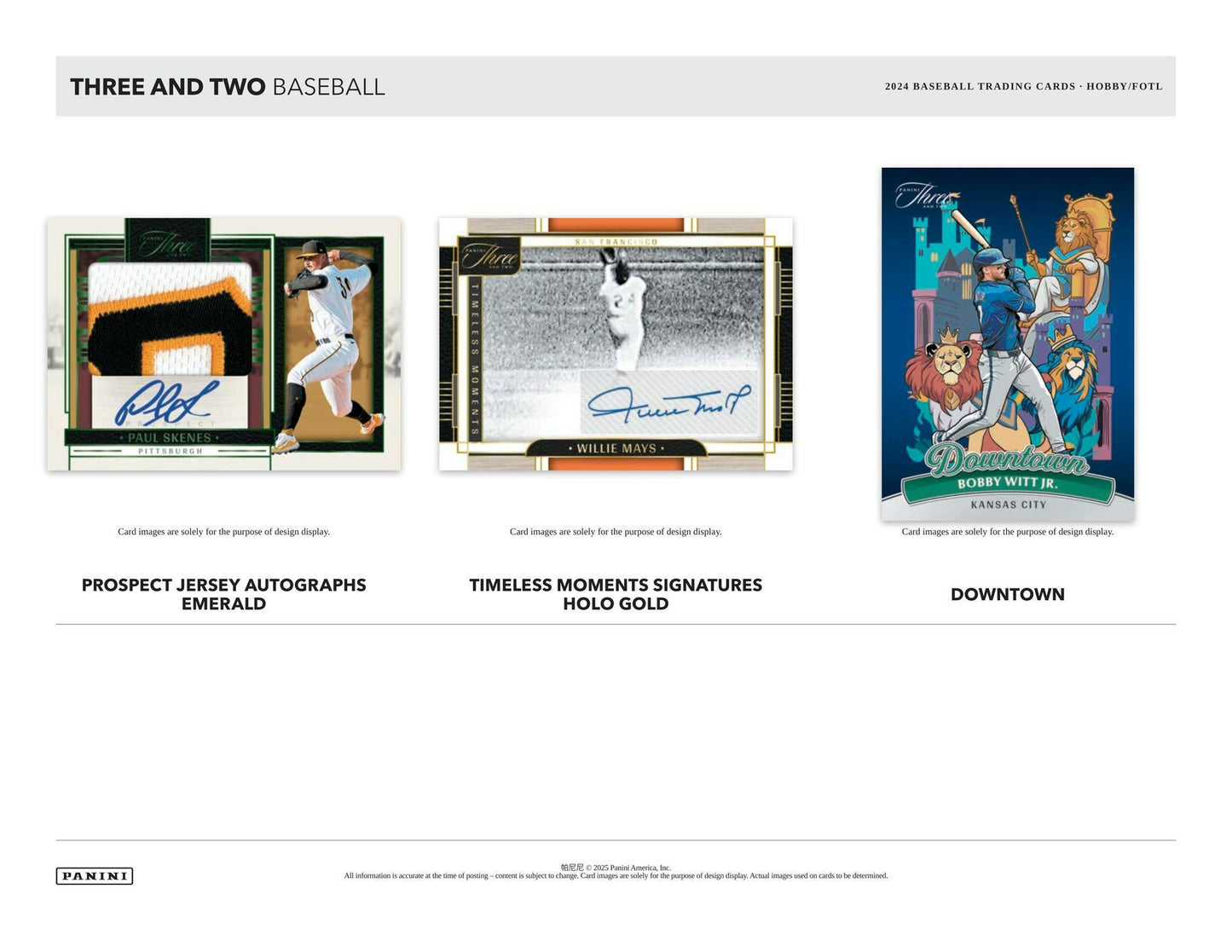 2024 Panini Three and Two Baseball Hobby Box - Columbia Hobby - Sports Card Boxes - Toploaders - Card Savers