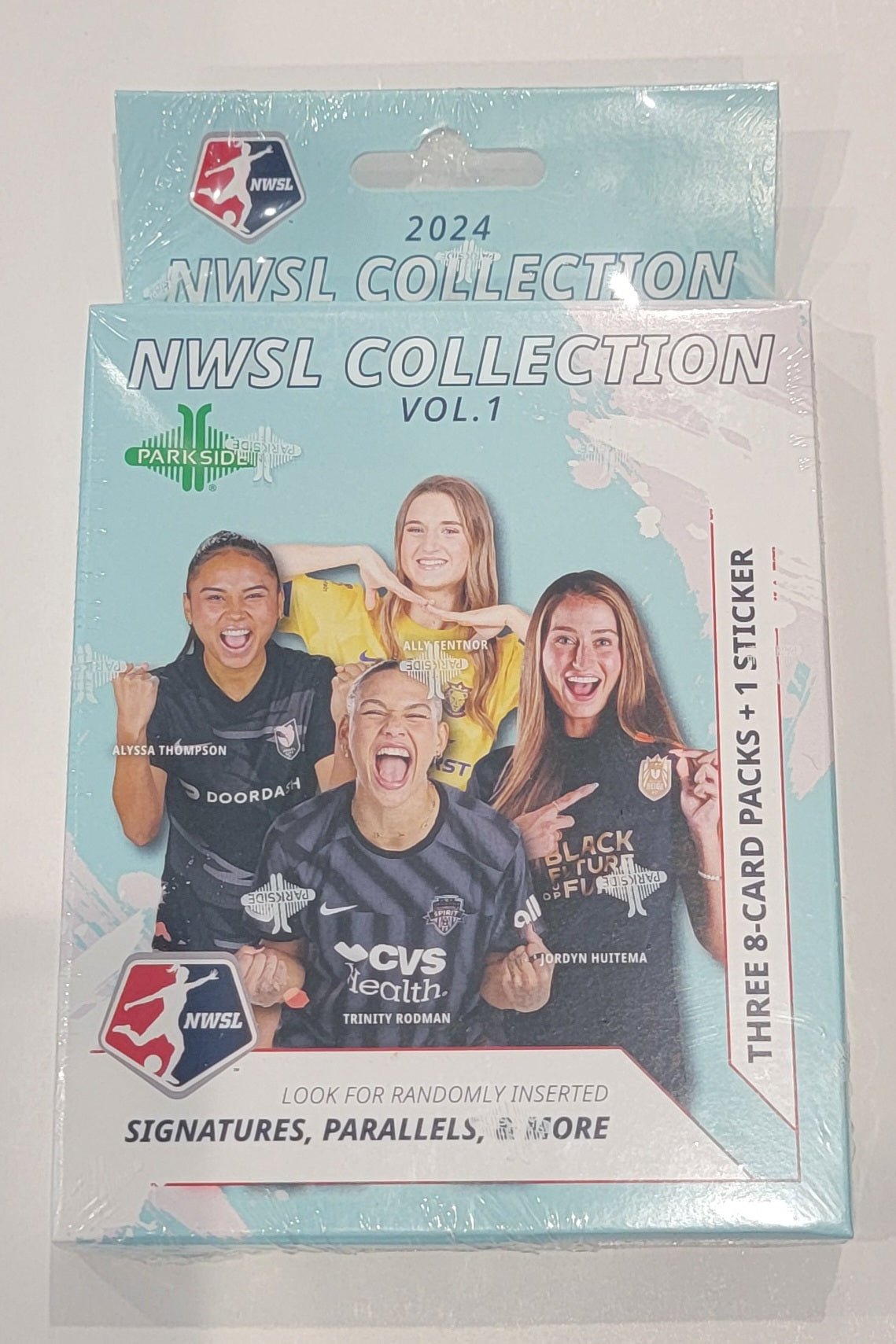 2024 Parkside NWSL Collection Vol. 1 Soccer Hanger Box - Columbia Hobby - Sports Card Boxes - Toploaders - Card Savers
