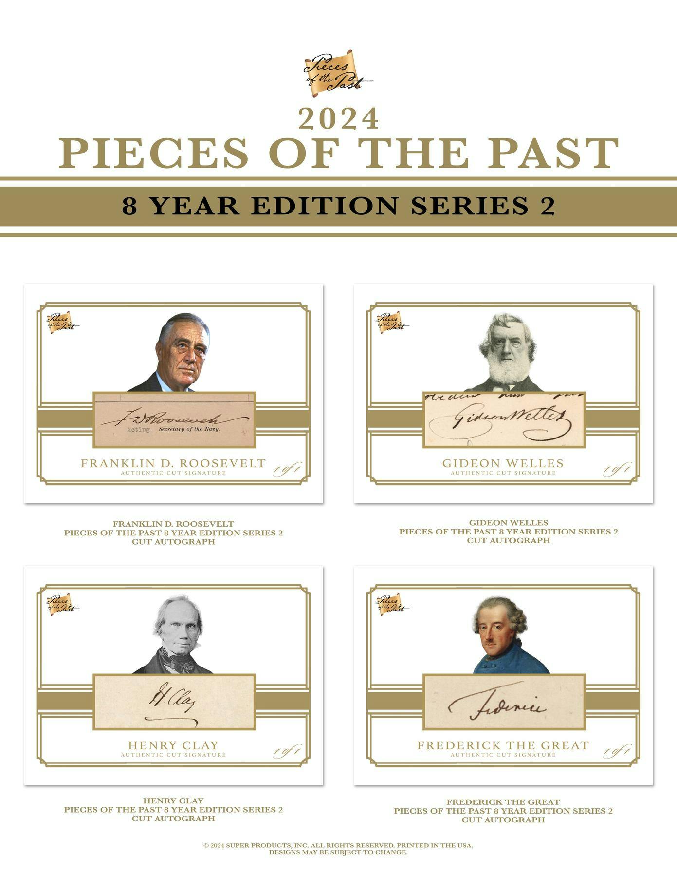 2024 Pieces of The Past 8 Year Series 2 Collection Box - Columbia Hobby - Sports Card Boxes - Toploaders - Card Savers