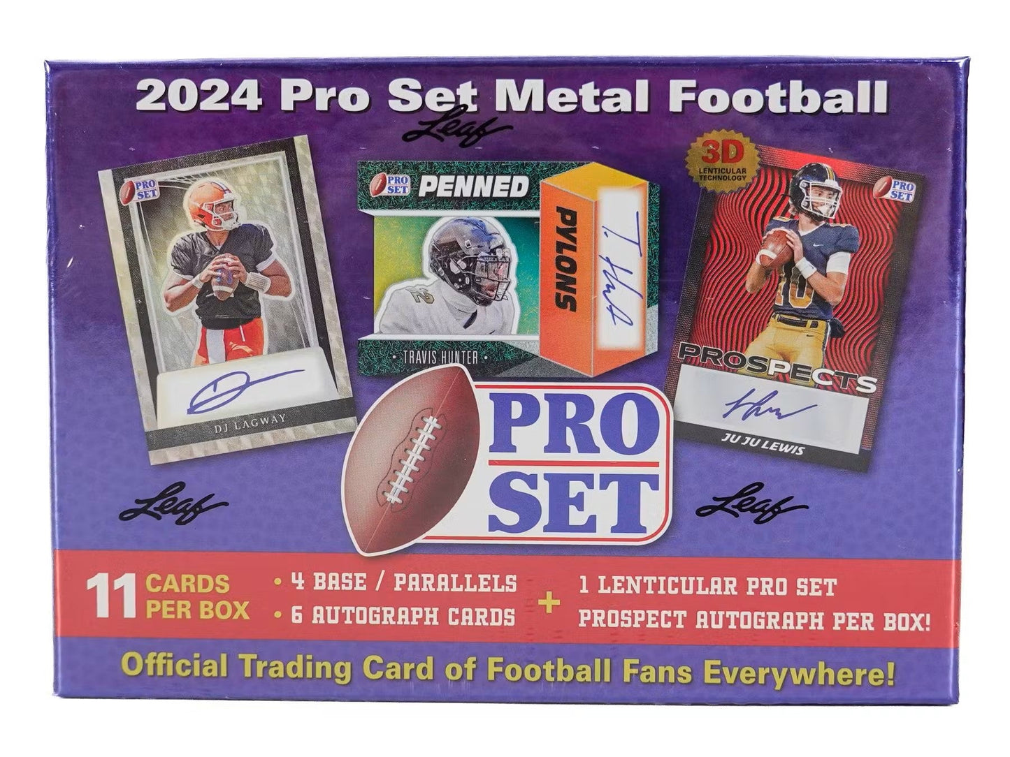 2024 Pro Set Metal Football Hobby Box - Columbia Hobby - Sports Card Boxes - Toploaders - Card Savers