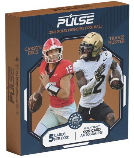 2024 Pulse Premier Football Hobby Box - Columbia Hobby - Sports Card Boxes - Toploaders - Card Savers