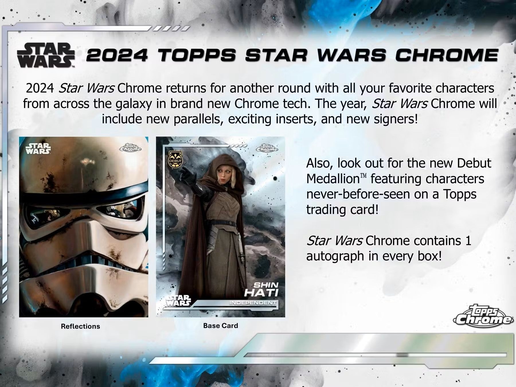 2024 Star Wars Topps Chrome Hobby Box - Columbia Hobby - Sports Card Boxes - Toploaders - Card Savers