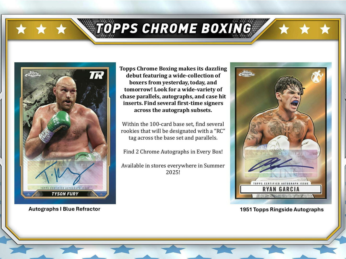 2024 Topps Chrome Boxing Hobby Box | Columbia Sports Cards - Columbia Hobby - Sports Card Boxes - Toploaders - Card Savers