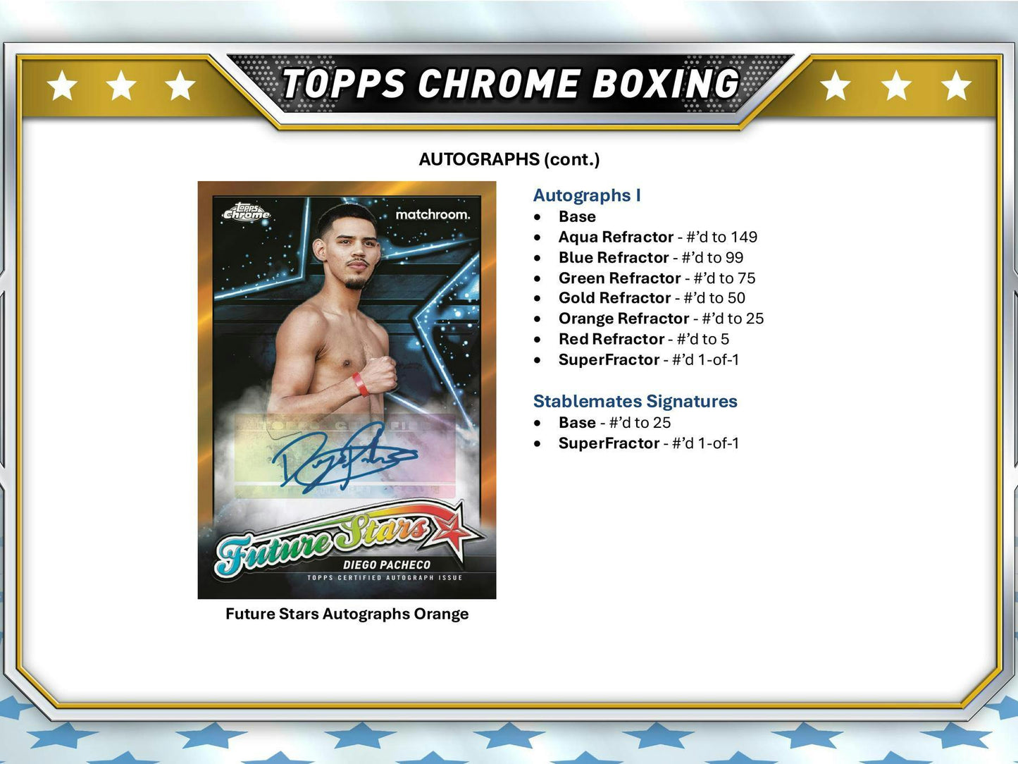 2024 Topps Chrome Boxing Hobby Box | Columbia Sports Cards - Columbia Hobby - Sports Card Boxes - Toploaders - Card Savers