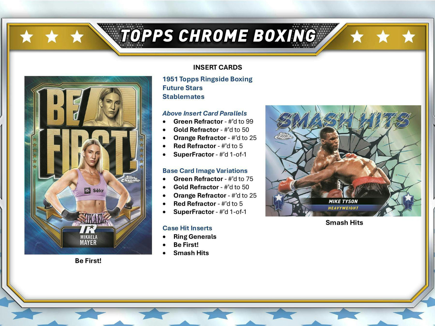2024 Topps Chrome Boxing Hobby Box | Columbia Sports Cards - Columbia Hobby - Sports Card Boxes - Toploaders - Card Savers