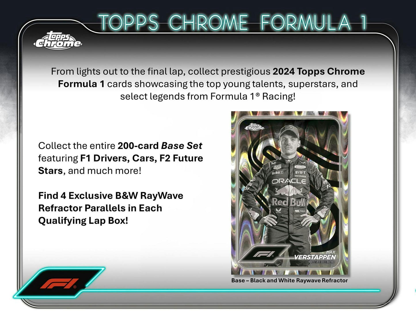 2024 Topps Chrome F1 Formula 1 Qualifying Lap Hobby Box - Columbia Hobby - Sports Card Boxes - Toploaders - Card Savers