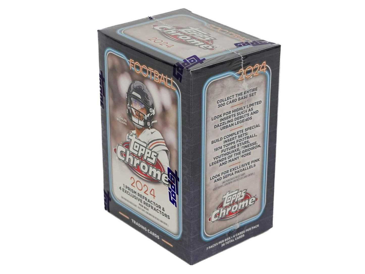 2024 Topps Chrome Football 7 - Pack Blaster Box - Columbia Hobby - Sports Card Boxes - Toploaders - Card Savers