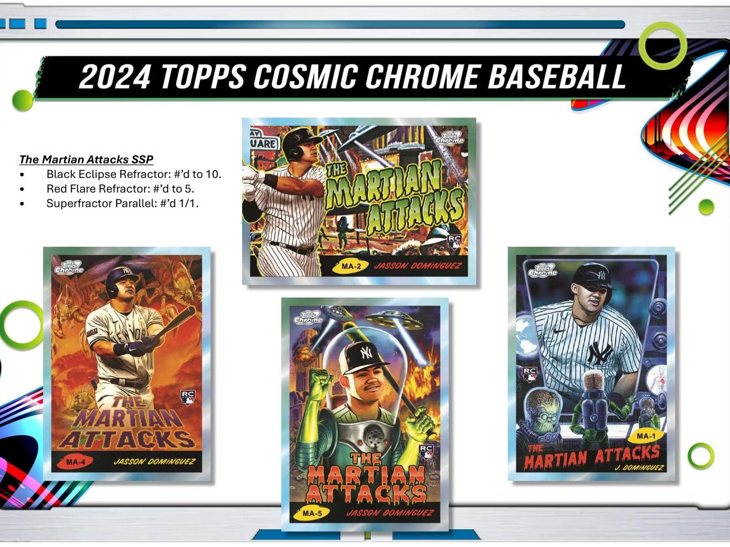 2024 Topps Cosmic Chrome Baseball Hobby Box - Columbia Hobby - Sports Card Boxes - Toploaders - Card Savers