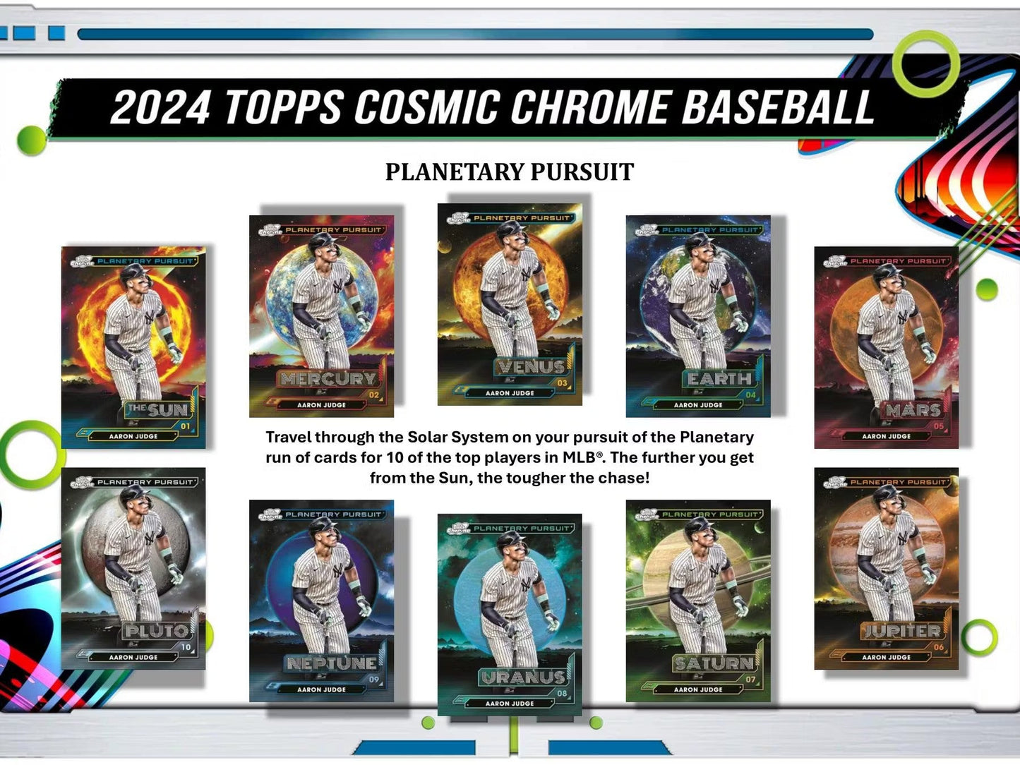 2024 Topps Cosmic Chrome Baseball Hobby Box - Columbia Hobby - Sports Card Boxes - Toploaders - Card Savers