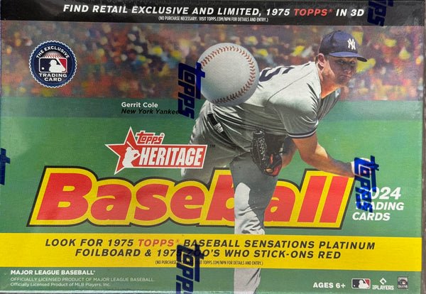 2024 Topps Heritage Baseball Giant Box - Columbia Hobby - Sports Card Boxes - Toploaders - Card Savers