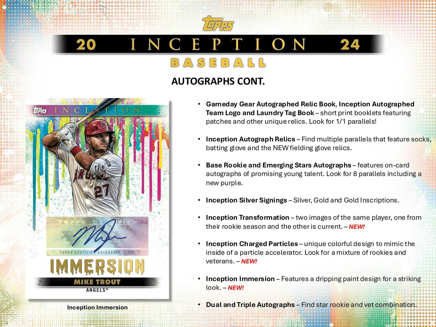 2024 Topps Inception Baseball Hobby Box - Columbia Hobby - Sports Card Boxes - Toploaders - Card Savers