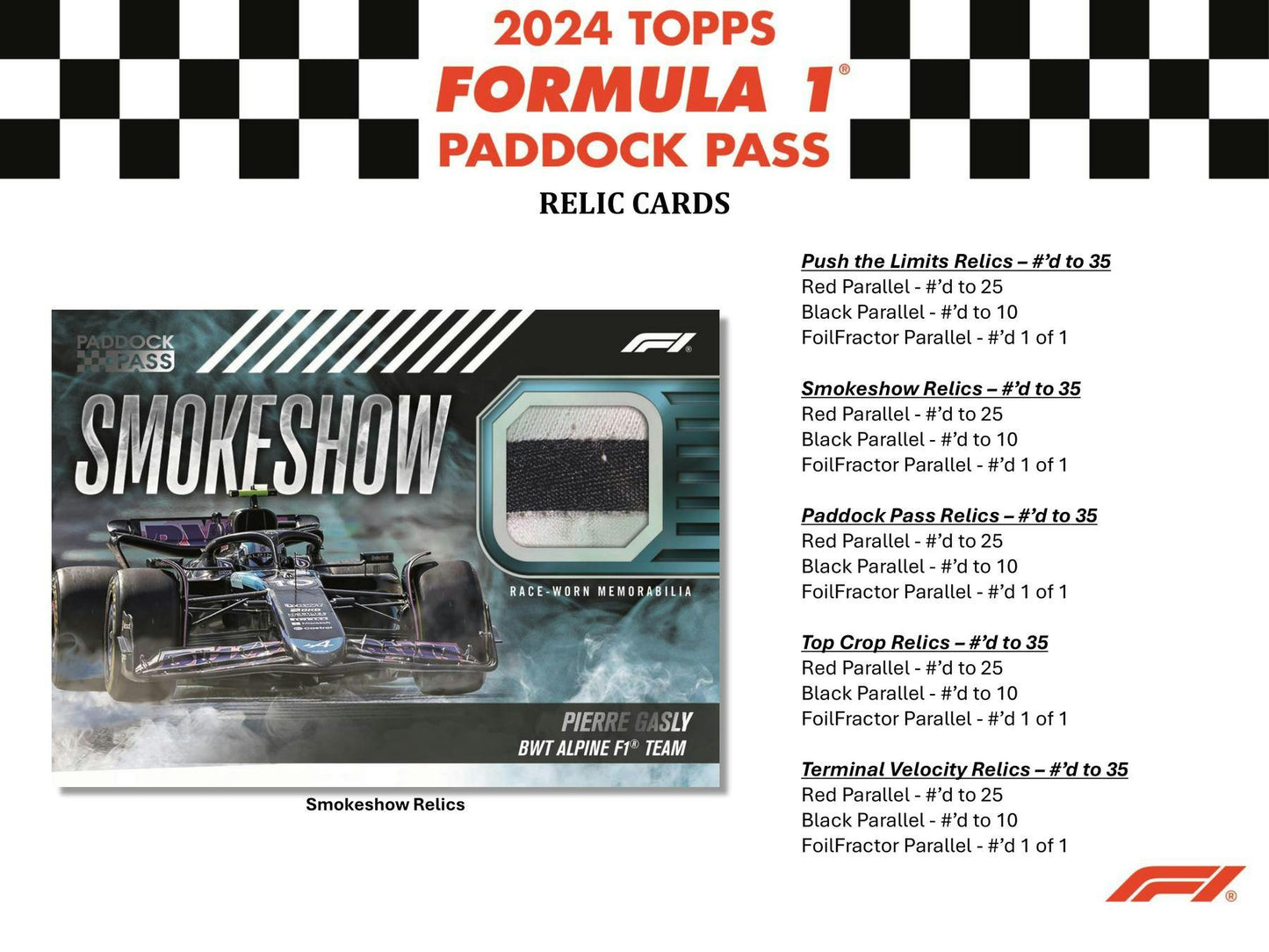 2024 Topps Paddock Pass F1 Formula 1 Hobby Box - Columbia Hobby - Sports Card Boxes - Toploaders - Card Savers