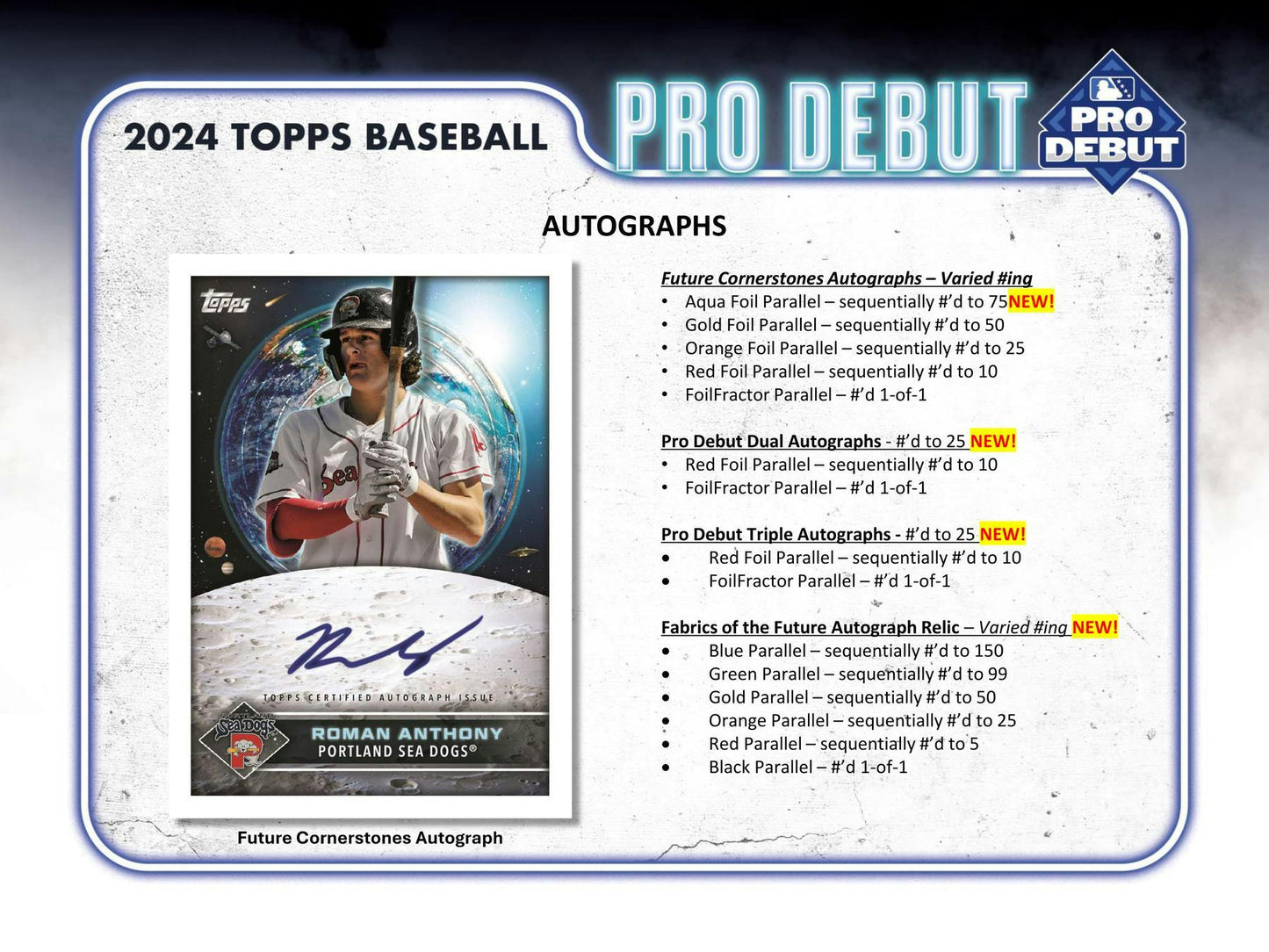 2024 Topps Pro Debut Baseball Hobby Box - Columbia Hobby - Sports Card Boxes - Toploaders - Card Savers