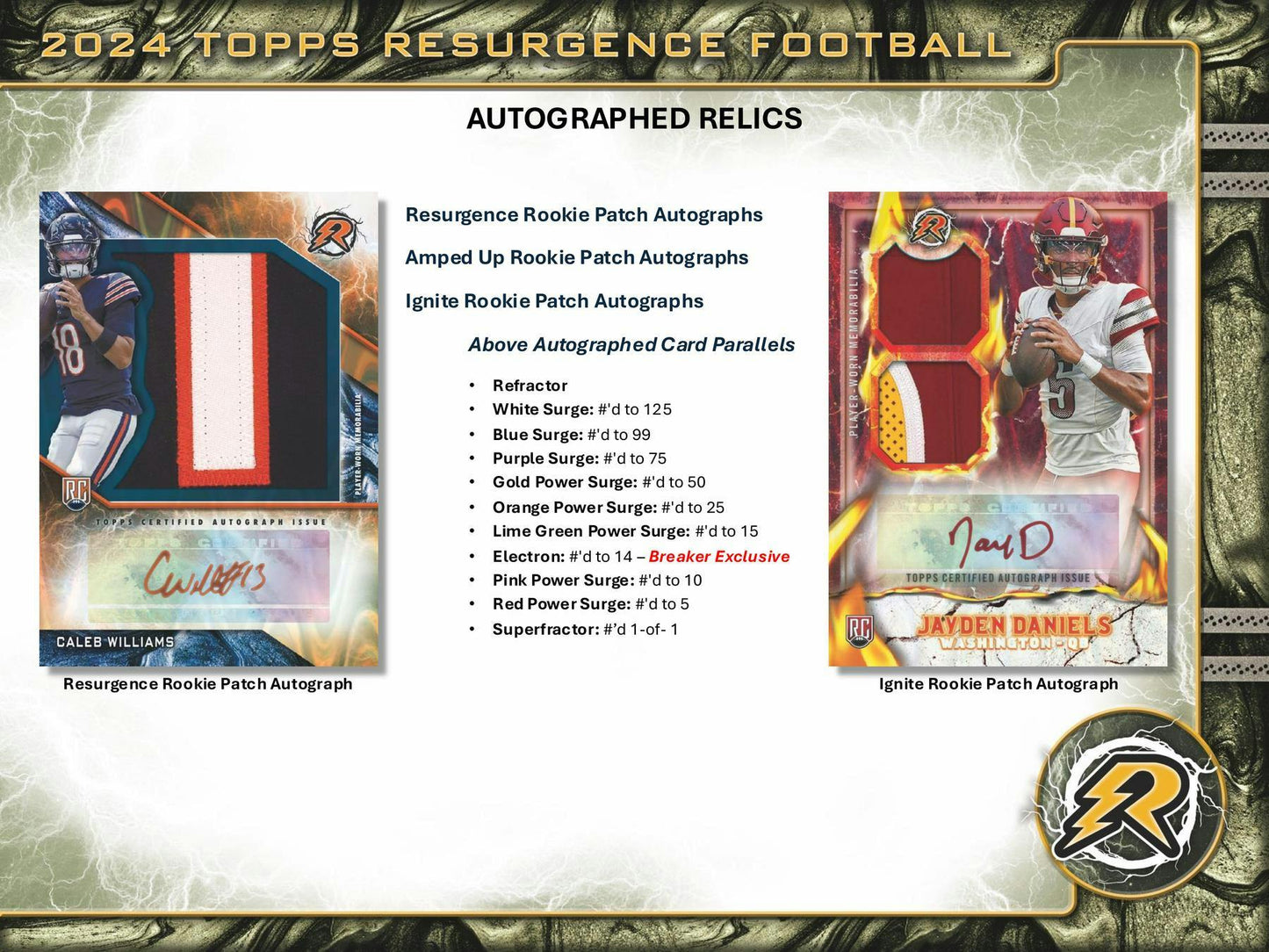2024 Topps Resurgence Football Hobby Box - Columbia Hobby - Sports Card Boxes - Toploaders - Card Savers