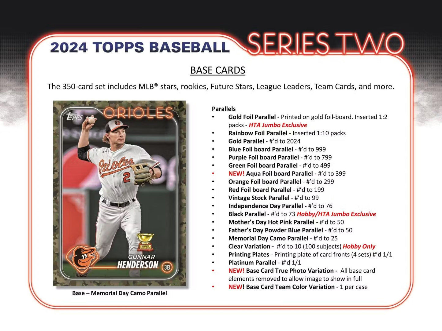 2024 Topps Series 2 Baseball Hobby Box - Columbia Hobby - Sports Card Boxes - Toploaders - Card Savers